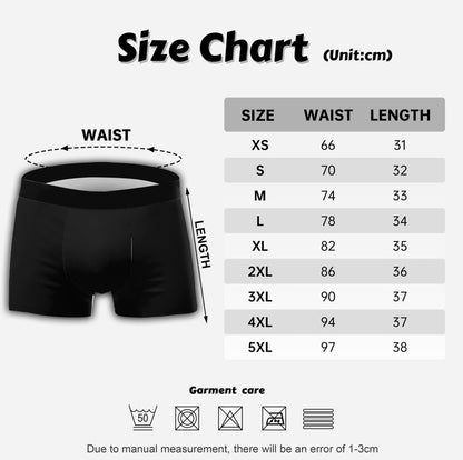 Just Love Rainbow Pride - Personalized LGBT Support Men’s Boxer Briefs