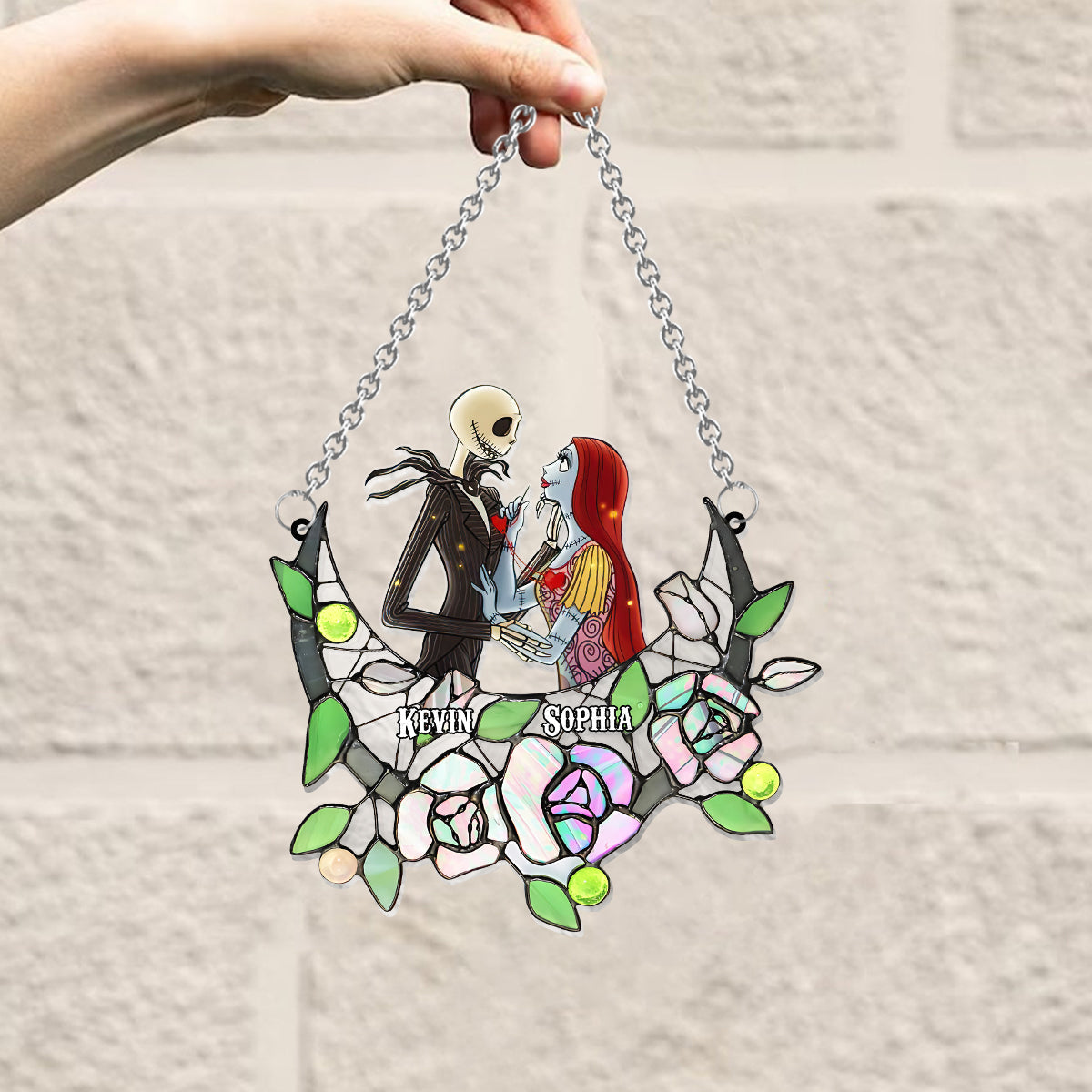 Roses So Many In The Darkness - Personalized Nightmare Window Hanging Suncatcher Ornament
