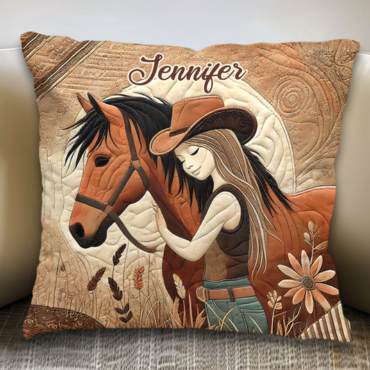 Horse Lovers - Personalized Horse Throw Pillow