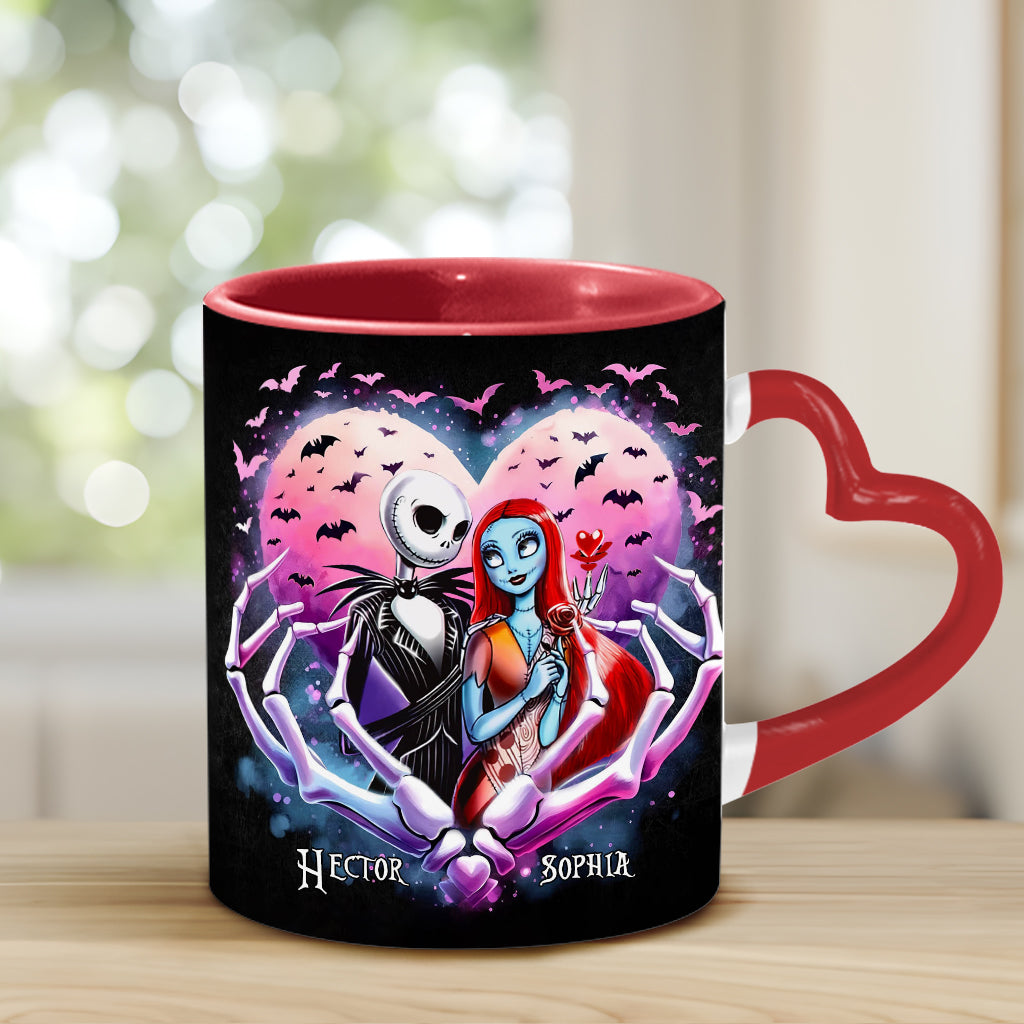Simply Meant To Be - Personalized Nightmare Heart Handle Mug