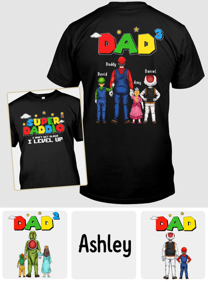 Super Daddio - Personalized Father All Over Shirt