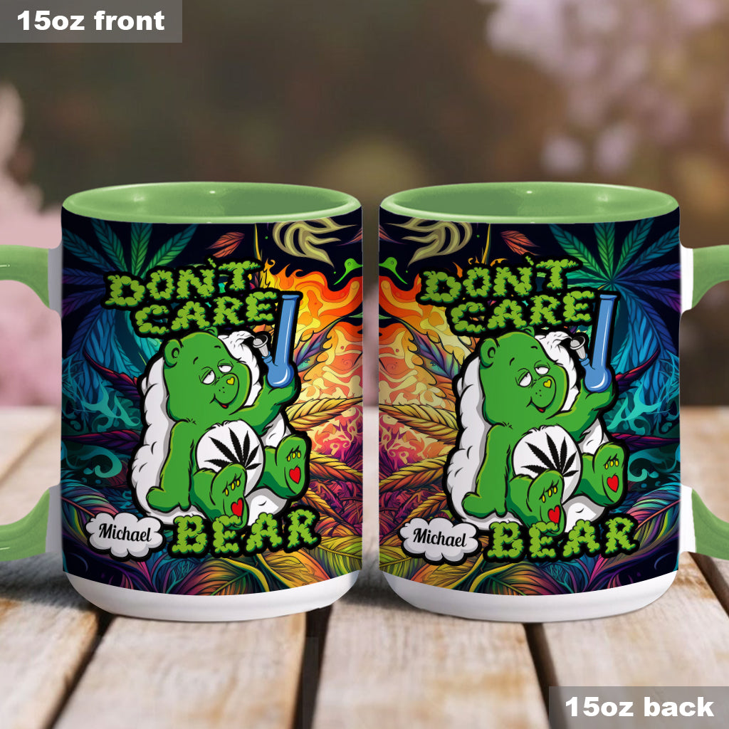Don't Care Bear - Personalized Weed Accent Mug