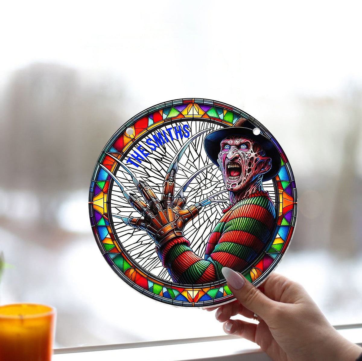 Halloween Is Coming - Personalized Window Hanging Suncatcher Ornament