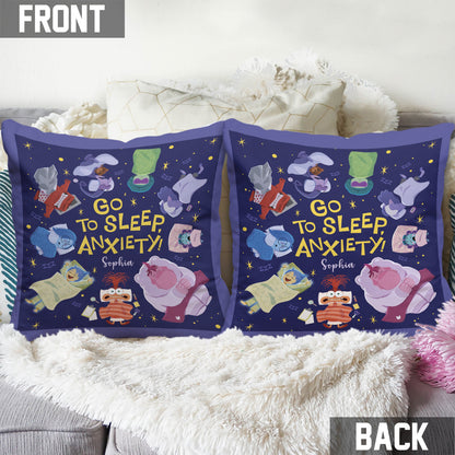 Go To Sleep - Personalized Throw Pillow