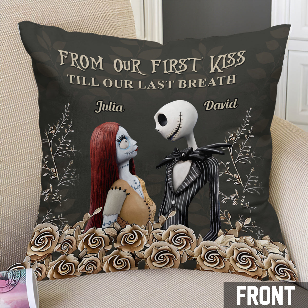 I See Your Scars - Personalized Nightmare Throw Pillow