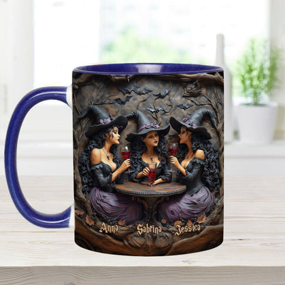 Drink Up Witches - Personalized Bestie Accent Mug