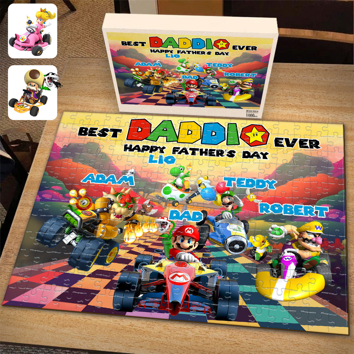 Best Dad Ever Happy Father's Day - Personalized Super Plumber Jigsaw Puzzle