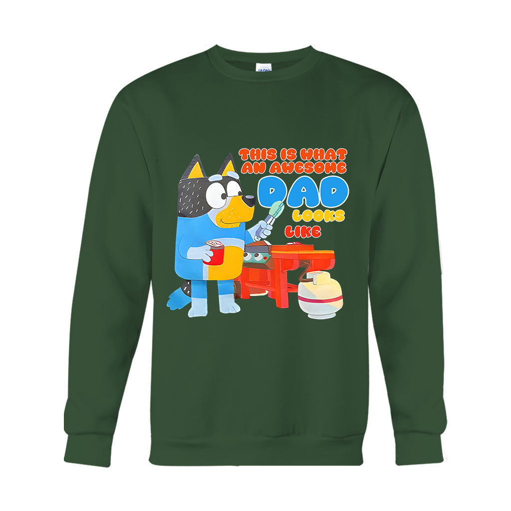 This Is What An Awesome Dad Look Like - T-shirt And Hoodie