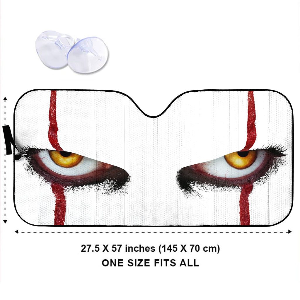 Scary Eyes - Car Sunshade