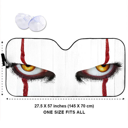 Scary Eyes - Car Sunshade