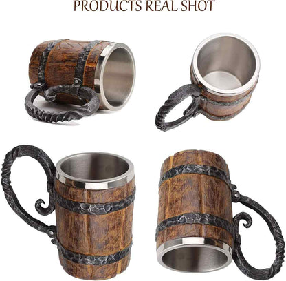 Viking Mug - Barrel Beer Mug