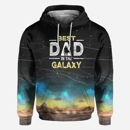 Best Dad In The Galaxy - Personalized The Force All Over Shirt