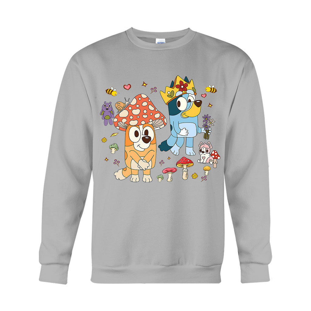 Mushroom Pattern - Mouse T-shirt And Hoodie