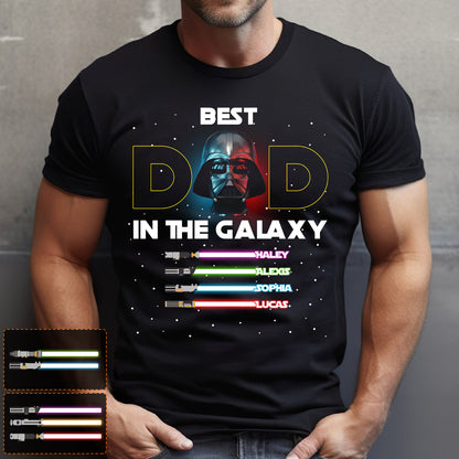 Best Dad In The Galaxy - Personalized The Force T-shirt And Hoodie