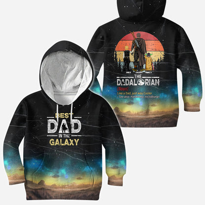 Best Dad In The Galaxy - Personalized The Force All Over Shirt