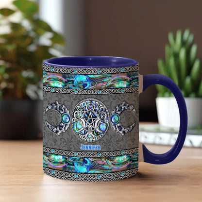 Tripple Moon - Personalized Witch Accent Mug