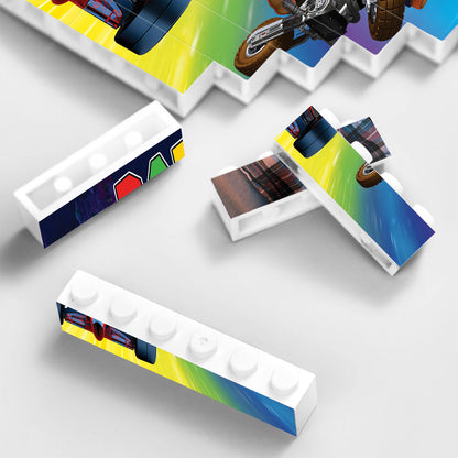 Daddio's Racing Team - Personalized Super Plumber One-sided Horizontal Rectangle Building Brick Blocks