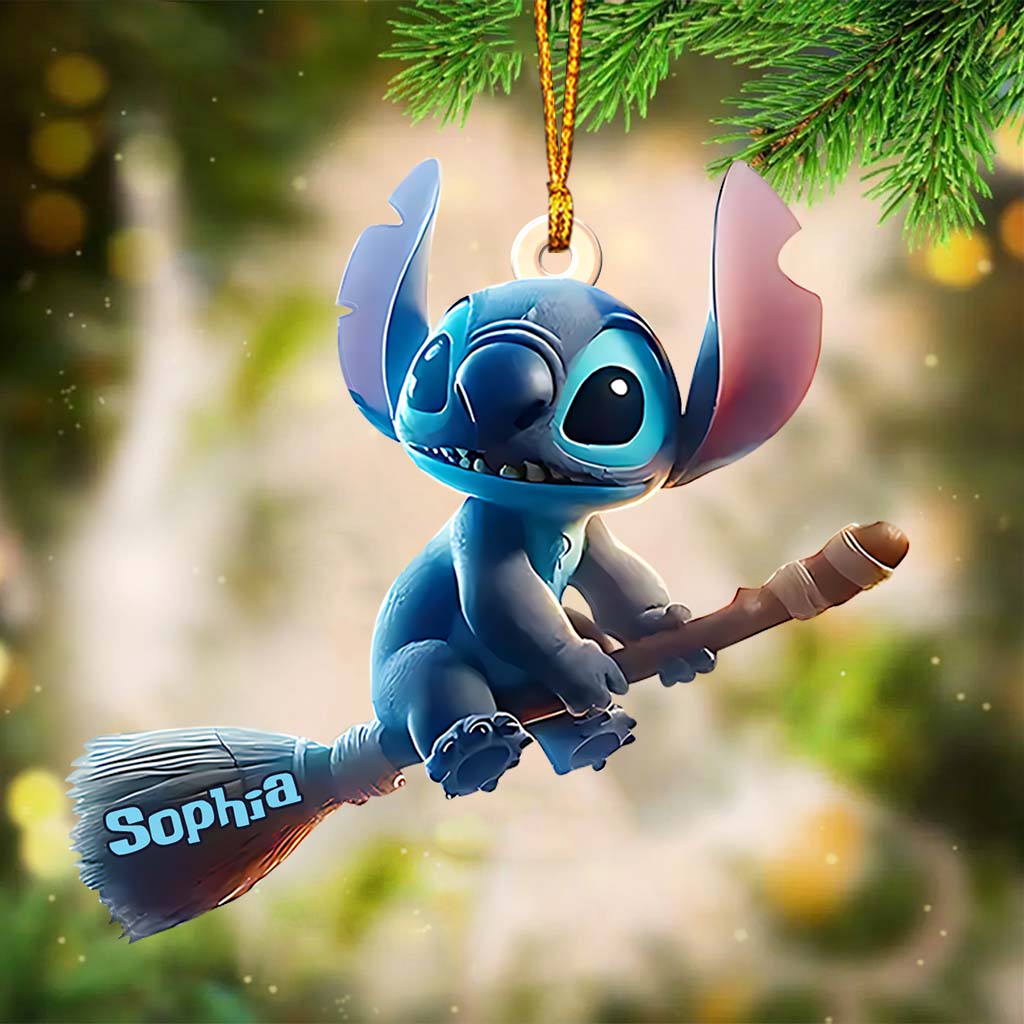 Happy Halloween - Personalized Ohana Custom Shaped Ornament