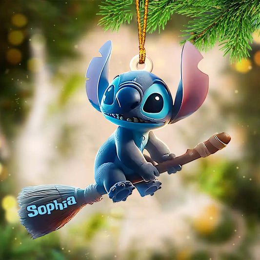Happy Halloween - Personalized Ohana Custom Shaped Ornament