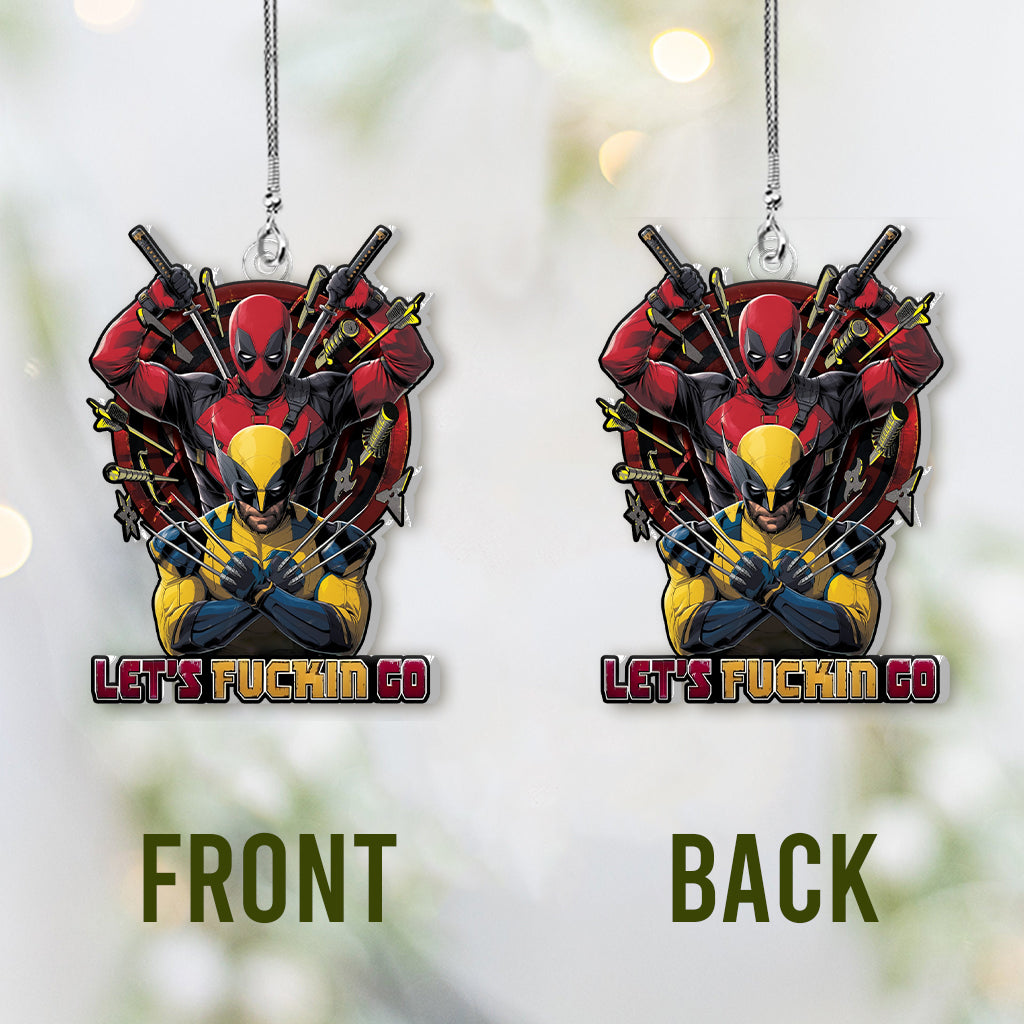 Let's Fucking Go - The Psychopath Custom Shaped Car Ornament