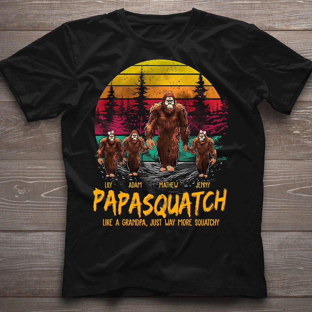 Papasquatch - Personalized Father T-shirt And Hoodie
