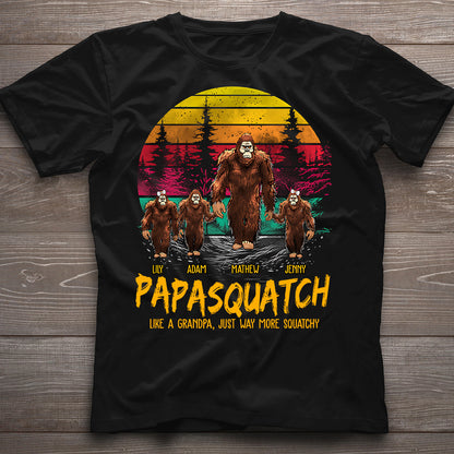 Papasquatch - Personalized Father T-shirt And Hoodie