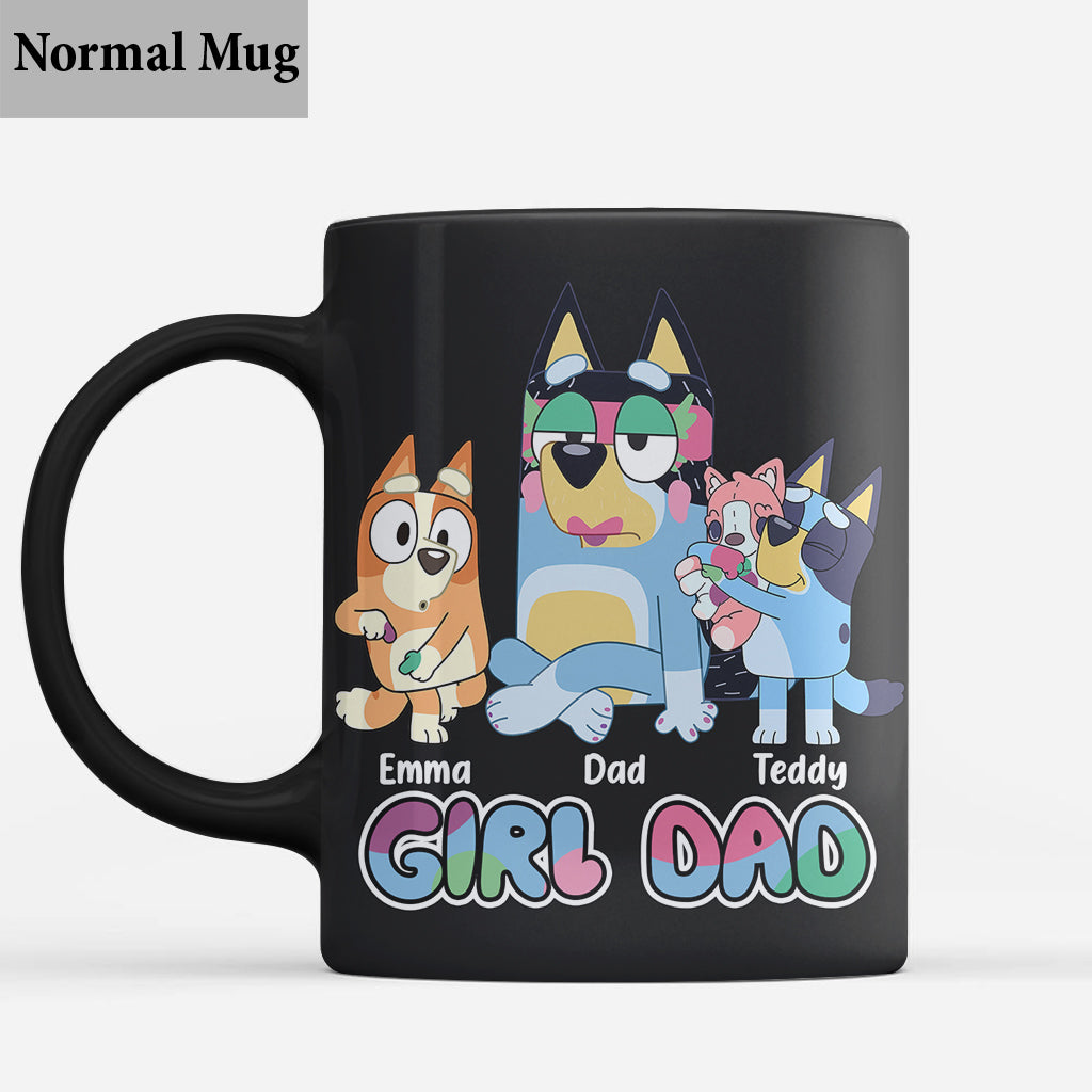 Girl's Dad - Personalized Father Mug