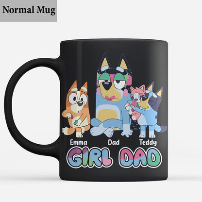 Girl's Dad - Personalized Father Mug