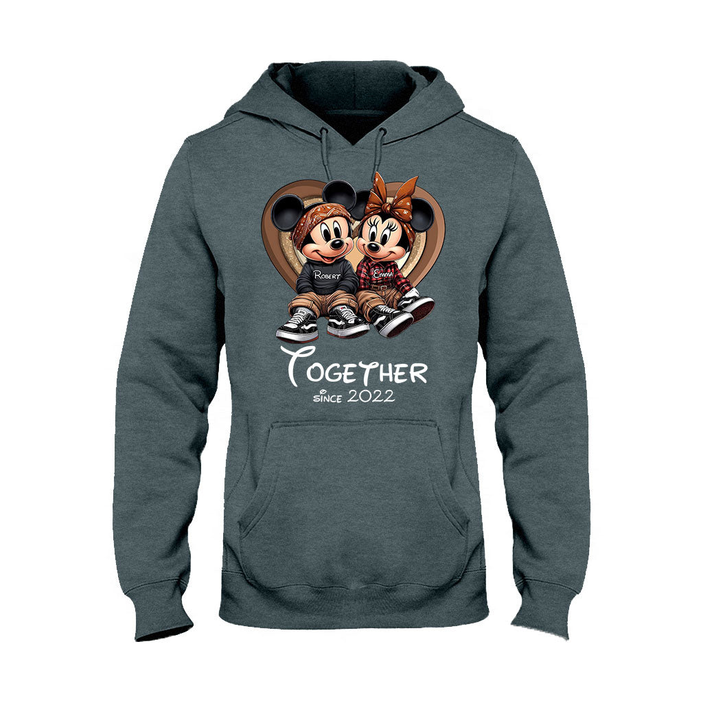 Chicano Couple Together Since - Personalized Mouse T-shirt And Hoodie