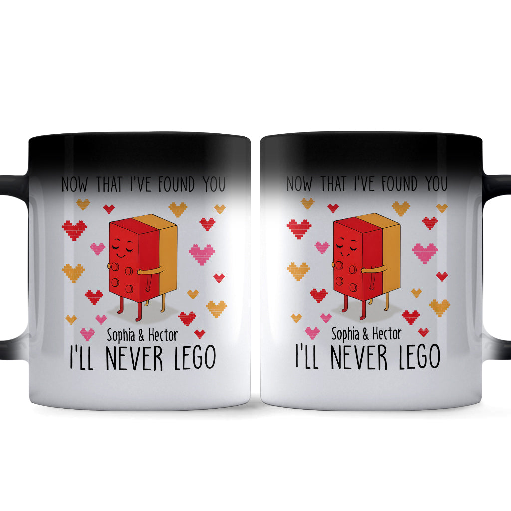 Hug Me And Never Let Go - Personalized Couple Mug