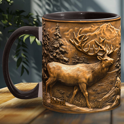 Hunting Deer - Personalized Hunting Accent Mug