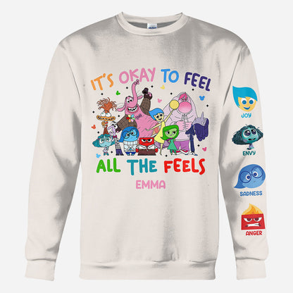 It's Ok To Feel All The Feels - Personalized All Over Shirt