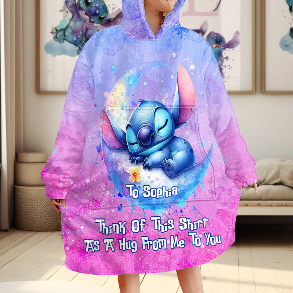 A Hug From Me To You - Personalized Ohana Blanket Hoodie