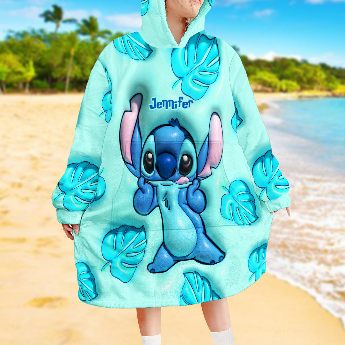 Ohana Means Family - Personalized Ohana Blanket Hoodie