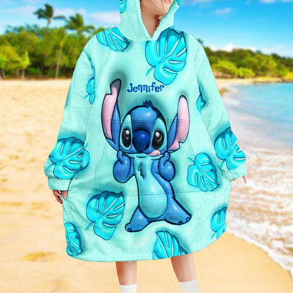 Ohana Means Family - Personalized Ohana Blanket Hoodie