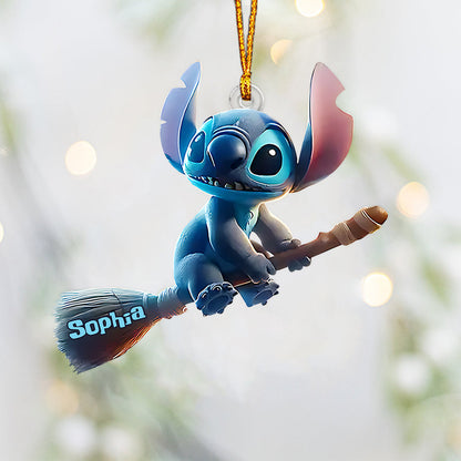 Happy Halloween - Personalized Ohana Custom Shaped Ornament