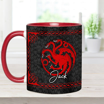 Team Black - Personalized Thrones Game Accent Mug