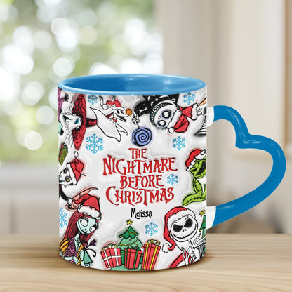 The Nightmare Before Christmas - Personalized Nightmare Heart Handle Mug