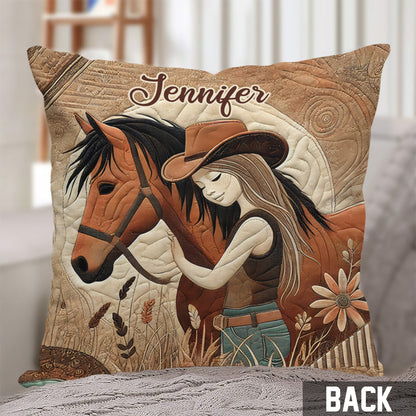 Horse Lovers - Personalized Horse Throw Pillow