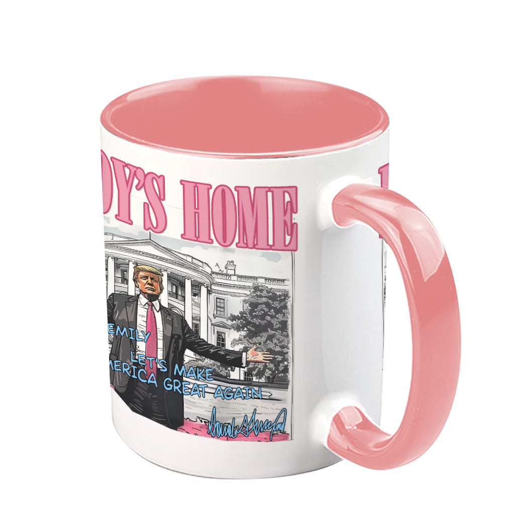 Daddy's Home - Personalized Accent Mug