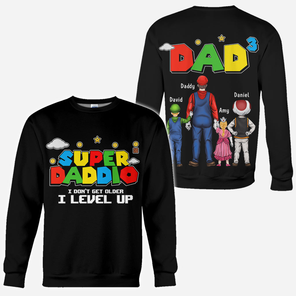 Super Daddio - Personalized Father All Over Shirt