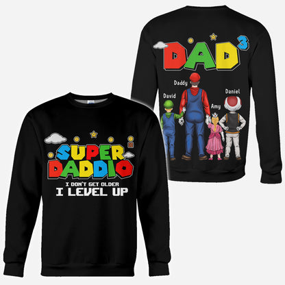 Super Daddio - Personalized Father All Over Shirt