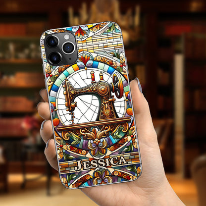 Colorful Sewing Machine - Personalized Sewing Phone Case