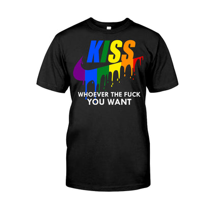 Kiss Whoever You Want - LGBT Support T-shirt And Hoodie