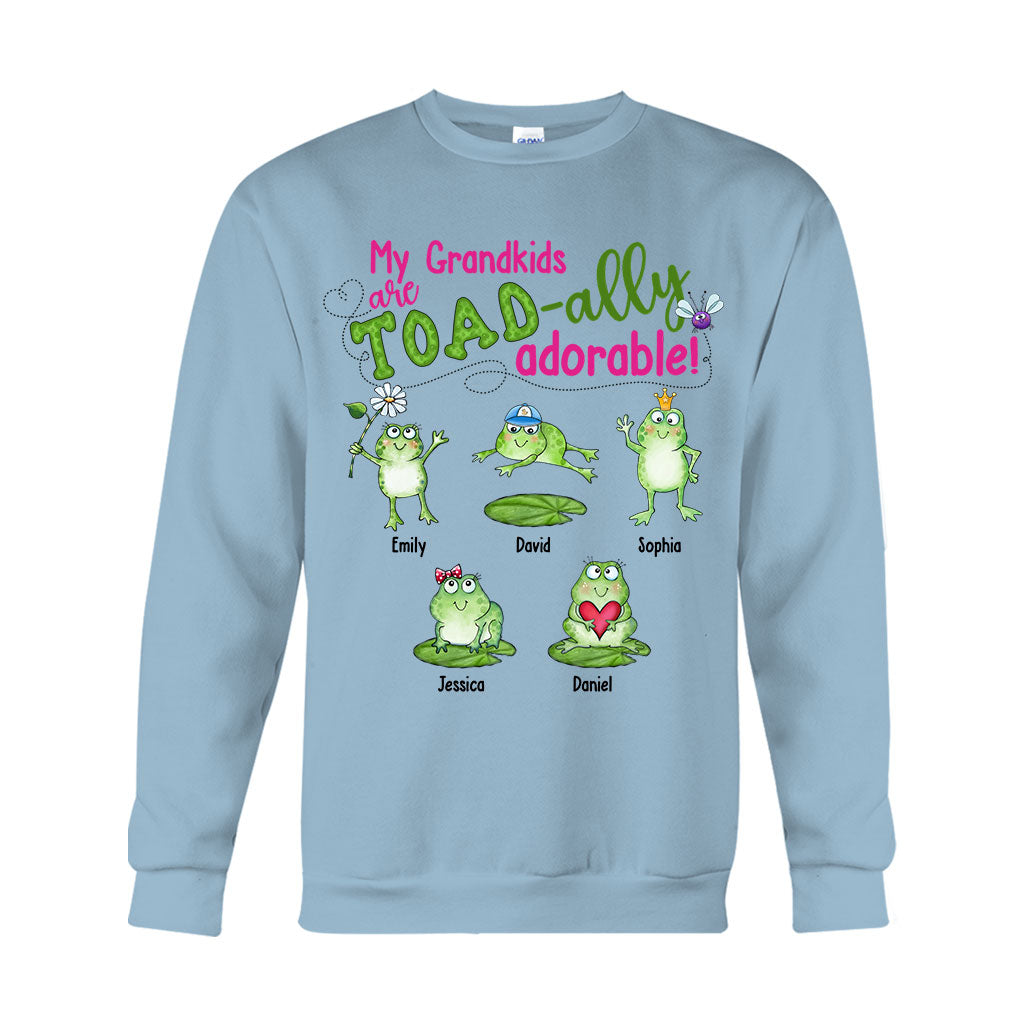 My Grandkids Are Toad-ally - Personalized Grandma T-shirt And Hoodie