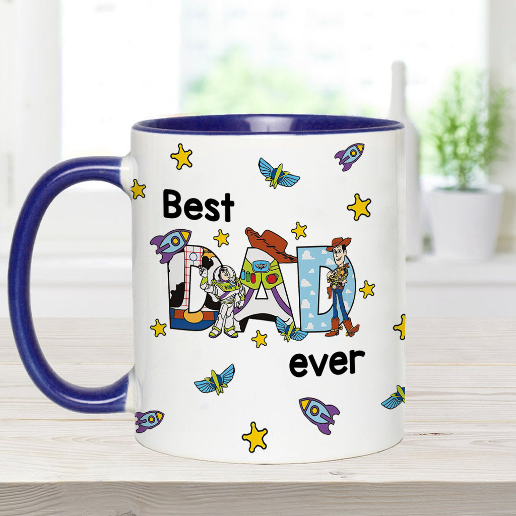 Best Dad Ever - Personalized Father Accent Mug