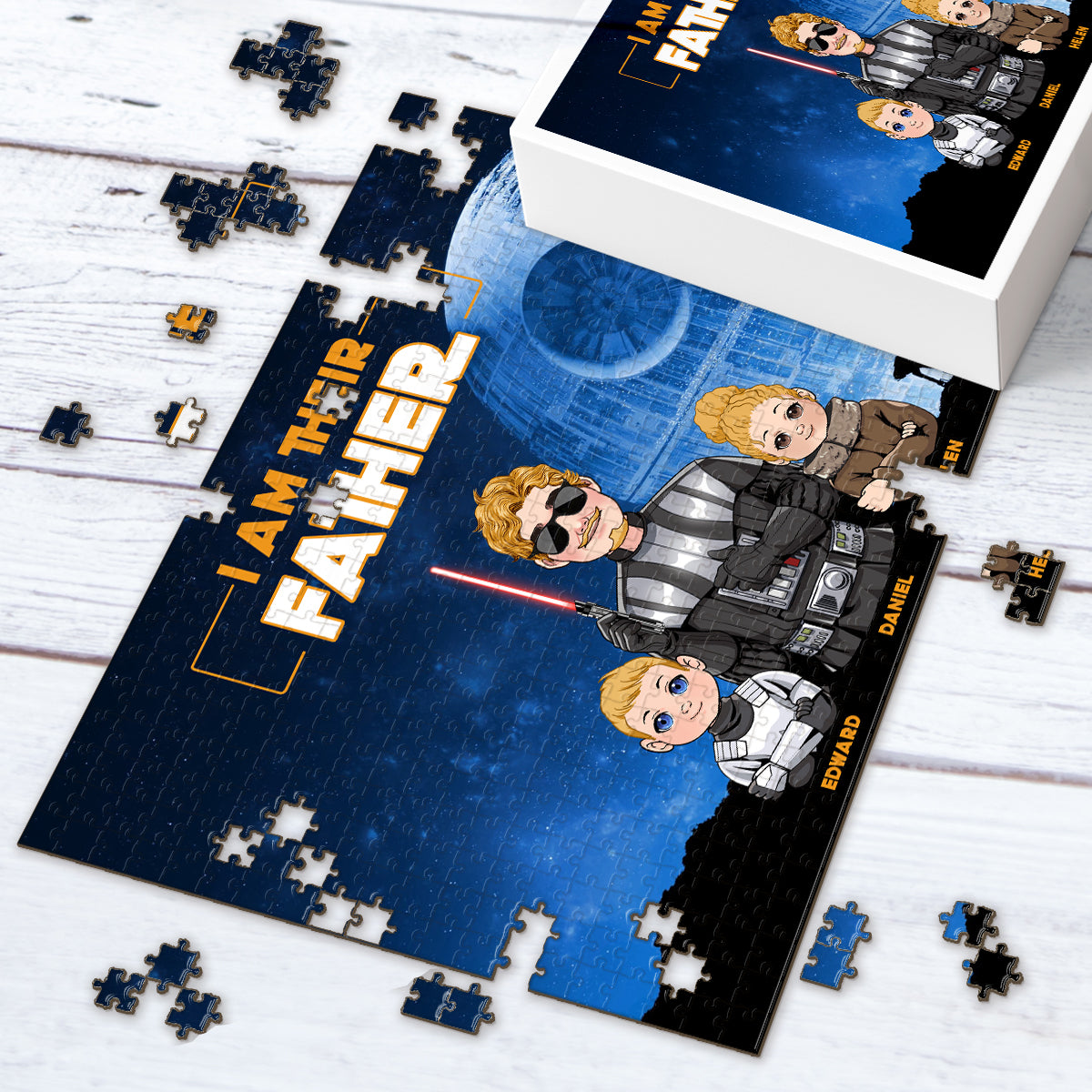 I Am Their Father - Personalized The Force Jigsaw Puzzle
