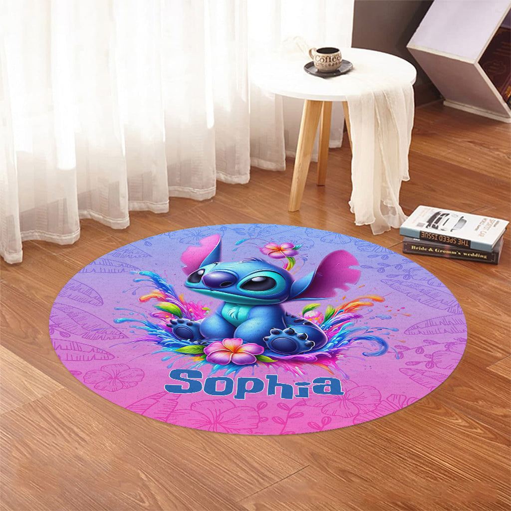 Ohana Means Family - Personalized Ohana Round Rug