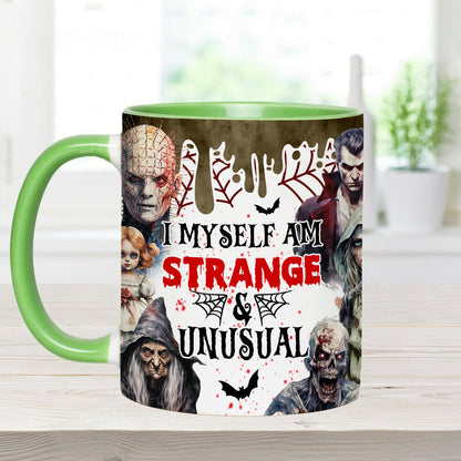 Myself Strange and Unusual - Personalized Accent Mug