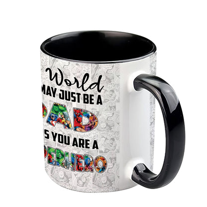 Best Super Dad Ever - Personalized Father Accent Mug